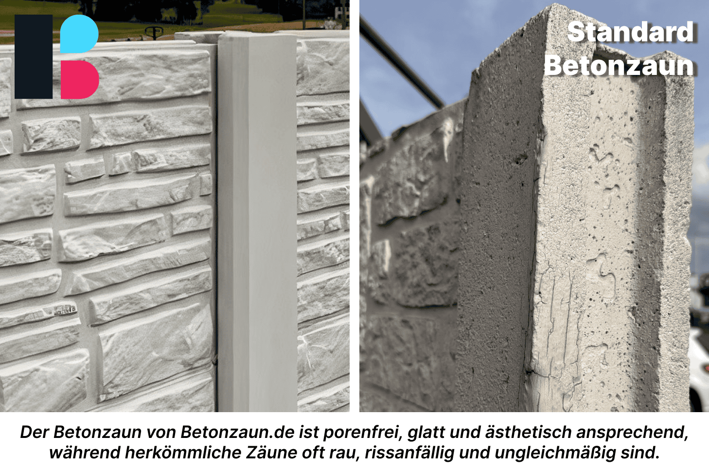 Schallschutz Betonzaun